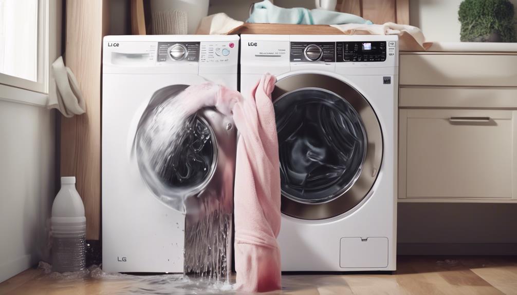 LG Direct Drive Washing Machine: clogged drainage causing issues
